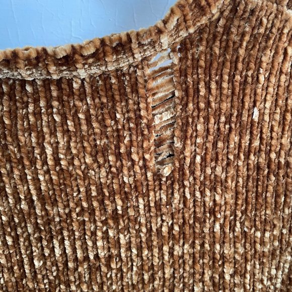 Anthro Philosophy Chenille Goldenrod Sweater - Picture 5 of 7